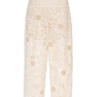 Calça Feminina Tela Flower I26 - Off White