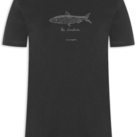Camiseta Masculina Estampada Sardines - Preto