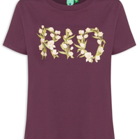 Camiseta Feminina Média Tulipa Rio - Roxo