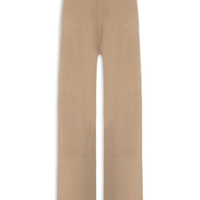Calça Feminina Tricot Bicolor - Bege