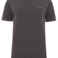 Camiseta Masculina Manga Curta CKJ Reissue Peito - Cinza
