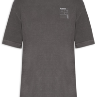 Camiseta Masculina Oversized Estampa Tech - Marrom