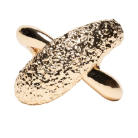 Maxi Bracelete Feminino Texturizado - Dourado