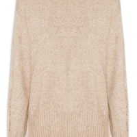 Suéter Feminino Em Tricot - Bege