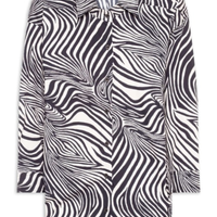 Camisa Feminina Meg Animal Print Zebra - Preto