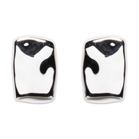 Brinco Feminino Maxi Martelado - Prateado