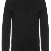 Suéter Masculino Tricot Logo - Preto
