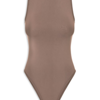 Body Feminino Comfy Em Malha - Marrom