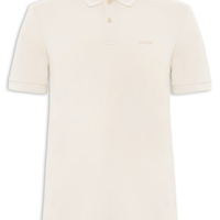Polo Masculina Manga Curta Pio 1 Regular fit Bege