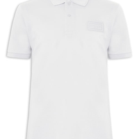 Polo Masculina Classic Fit Embossed - Azul