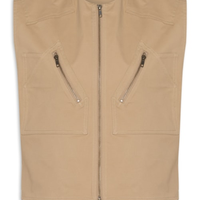 Camisa Feminina Duo Plissado Cotton - Bege