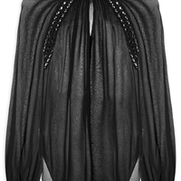 Blusa Feminina GGT Recorte Trançado - Preto