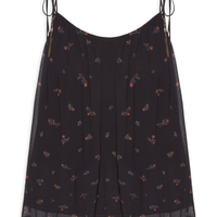 Blusa Feminina Alça GGT Estampa Lily - Preto