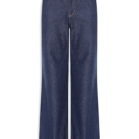 Calça Feminina Jeans Longa Vinco Bolso Faca - Azul