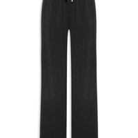 Calça Pantalona com Cordão Feminina Preto