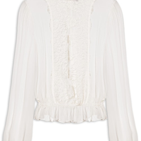 Blusa Feminina Liva Com Renda - Branco