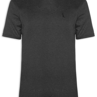 Camiseta Masculina Slim Malha Pêssego - Preto