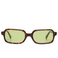 Óculos Feminino Bodrum Demi Com Lente Verde - Marrom
