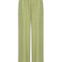 Calça Pantalona Feminina com Amarração - Verde