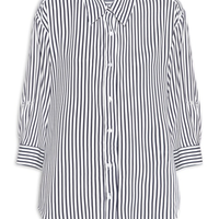 Camisa Listrada Feminina - Azul