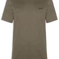 Camiseta Masculina Classic Fit Em Algodão Pima - Marrom