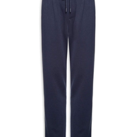 Calça Masculina Moletinho Reta Com Elástico Na Cintura - Azul