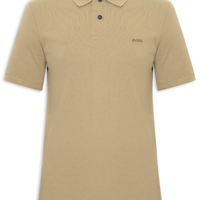 Polo Masculina Manga Curta Pallas Regular fit - Bege