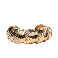 Bracelete Feminino Texturizado - Dourado