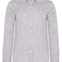 Camisa Masculina Manga Longa Buzios New - Cinza