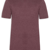Camiseta Masculina Manga Curta Tricot Mescla Roman - Vermelho