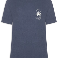 Camiseta Masculina Double STM Badge Eco Azul