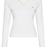 Blusa Feminina Manga Longa Slim Essential - Off White