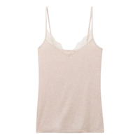 Regata Com Renda Em Modal Ultralight Com Cashmere - Bege