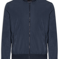Jaqueta Bomber Masculina Nylon Liquid Repeler Azul