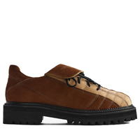 Sapato Masculino Derby Soccer - Bege