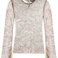 Blusa Feminina Segunda Pele Paisley - Marrom