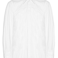 Camisa Masculina Algodão Pala Curva - Branco