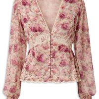 Blusa Feminina English Roses I26 - Rosa