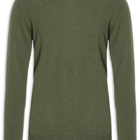 Suéter Masculino Puro Cashmere Gola Redonda - Verde