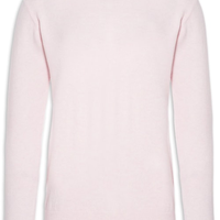 Suéter Masculino Gola Redonda Cashmere - Rosa