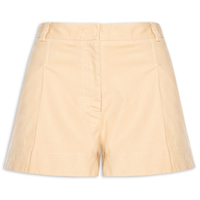 Shorts Alfaiataria Pregas - Amarelo