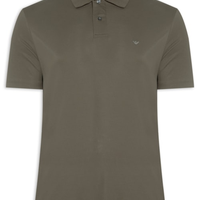 Camisa Polo Masculina Modal Mini Logo - Marrom