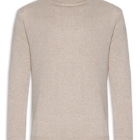 Suéter Masculino Gola Alta Com Blend De Lã E Cashmere - Marrom