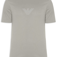 Camiseta Masculina Pima EA Logo 12cm Basic Best Seller Eagle - Bege