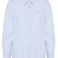 Camisa Feminina Ess Poplin Regular - Azul