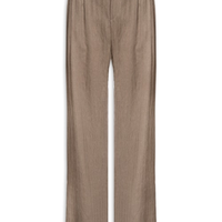 Calça Feminina Listrada Pantalona - Marrom
