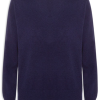 Suéter Feminino Blend De Lã E Cashmere - Azul