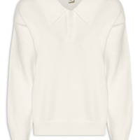 Suéter Feminino Tricot Comfy Gola Esporte Off White