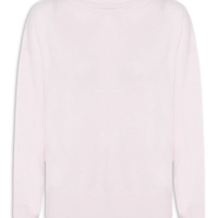 Suéter Feminino Gola Alta Com Blend De Lã E Cashmere - Rosa
