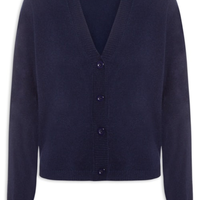 Cardigan Feminino Puro Cashmere - Azul
